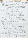 Notes of MATRICES AND DETERMINANTS 