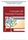 TEST BANK FOR CONCEPTS FOR NURSING PRACTICE 4TH EDITION JEAN GIDDENS/ALL CHAPTERS COVERED/COMPLETE GUIDE 2024