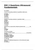 EOC 2 Questions Ultrasound Fundamentals