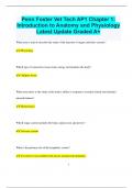 Penn Foster Vet Tech AP1 Chapter 1: Introduction to Anatomy and Physiology  Latest Update Graded A+