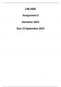 LML4806 Assignment 2 Semester 2 Due 18 September 2024 (Detailed Answers)