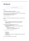 Samenvatting  HR-Payroll (B3G887)