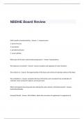 NBDHE Board Exam Review Questions and Answers