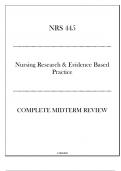 (GCU) NRS 445 - Nursing Research & EBP - Complete Midterm Review 20242025.