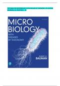 TEST BANK FOR MICROBIOLOGY WITH DISEASES BY TAXONOMY, 6TH EDITION (BAUMAN), ALL CHAPTERS 1 - 26, COMPLETE RECENT VERSION