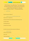 USCG Boat Crew Member Training Study  Guide Questions & 100% Correct AnswersLatest Test | Graded A+ | Passe