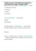 CCNA Security 210-260 Exam Questions and Answers (Latest Update 2024)