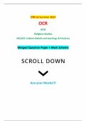 Official Summer 2024 OCR GCSE Religious Studies J625/03: Judaism Beliefs and teachings & Practices Merged Question Paper + Mark Scheme