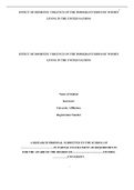 EFFECT OF DOMESTIC VIOLENCE ON THE IMMIGRANT HISPANIC WOMEN LIVING IN THE UNITED NATIONS