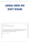 (NGN) HESI PN EXIT EXAM LATEST COMPLETE 147 QUESTIONS WITH RATIONALE GRADED A+