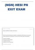 EXIT HESI-PN Exam A PRACTICE  100 QUESTIONS WITH RATIONALE GRADED A+