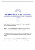 WALMART SWPPP STUDY QUESTIONS WITH GUARTANTEED ACCURATE ANSWERS |VERIFIED