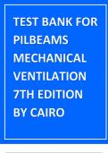 TEST BANK FOR PILBEAMS MECHANICAL VENTILATION 7TH EDITION BY CAIRO