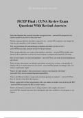 FiCEP Final : CUNA Review Exam Questions With Revised Answers