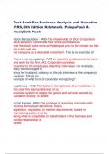 Test Bank For Business Analysis and Valuation  IFRS, 6th Edition Krishna G. PalepuPaul M.  HealyErik Peek