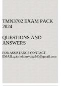 TMN3702 Exam pack 2024(Questions and answers)