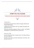 HTMP YR 2 CH 4 EXAM WITH GUARANTEED ACCURATE ANSWERS |VERIFIED