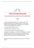 TNCC 9TH EDITION EXAM WITH GUARANTEED ACCURATE ANSWERS |VERIFIED