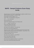 MAPE - Sample Problems Exam Study Guide.