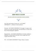 68W MOD 5 EXAM WITH GUARANTEED ACCURATE ANSWERS