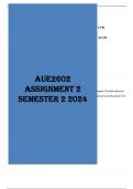 AUE2602 ASSIGNMENT 2 SEMESTER 2 2024