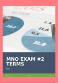 MNO EXAM #2 TERMS