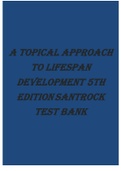 A Topical Approach to Lifespan Development 5th Edition