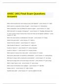 ANSC 1401 Final Exam Questions Answers.