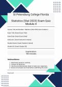 Elementary Statistics (STATs 2023)  St Petersburg College Florida  Statistics (Stat 2023)    :-2024-2025 - EXAM PREPARATIONs COMPILATION BUNDLE  100% GUARANTEED SUCCESS