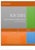 ICA1501 ASSESSMENT 05 UNIQUE ASSESSMENT NUMBER: 518974 DUE DATE: 9 September 2024 @ 20:00  QUESTION 1 Choose the correct answer in question 1.1 – 1.5. Question 1.6 requires a written answer. 1.1 A learner in the Creative Arts classroom is showing the foll