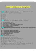 Chapter 91-Oil Burners for Heating Boilers exam with correct answers