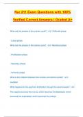 Nur 211 Exam Questions with 100% Verified Correct Answers | Graded A+