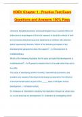 HDEV Chapter 1 - Practice Test Exam Questions and Answers 100% Pass