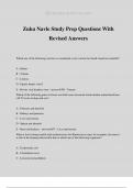 Zuku Navle Study Prep Questions With Revised Answers