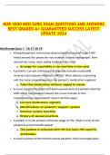 NUR 4500 MED SURG EXAM QUESTIONS AND ANSWERS BEST GRADED A+ GUARANTEED SUCCESS LATEST UPDATE 2024