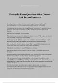 Persepolis Exam Questions With Correct And Revised Answers