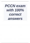 PCCN exam with 100- correct answers