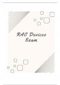 RAC DEVICES EXAM |NEWEST PRACTICE EXAM  2024 |ACTUAL COMPLETE QUESTIONS AND  CORRECT DETAILED ANSWERS (VERIFIED  ANSWERS) |PRE-ASSESSED A+