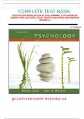        COMPLETE TEST BANK: PSYCHOLOGY MODULES FOR ACTIVE LEARNING, 12TH EDITION BY DENNIS COON (AUTHOR) LATEST UPDATE QUESTIONS AND ANSWERS GRADED A+   