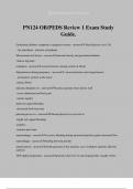 PN124 OB/PEDS Review 1 Exam Study Guide.