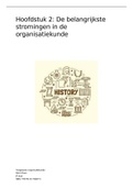 Samenvatting Toegepaste Organisatiekunde, ISBN: 9789001738495; Hoofdstuk 2: De belangrijkste stromingen in de organisatiekunde