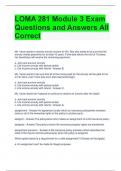 LOMA 281 Module 3 Exam Questions and Answers All Correct 