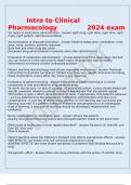 Intro to Clinical Pharmacology