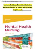 Test Bank For Mental Health Nursing Sixth Edition by Robynn Gorman, Linda M.; Anwar