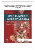 UNDERSTANDING PATHOPHYSIOLOGY 7TH EDITION BY HUETHER & MCCANCE TEST BANK/COMPLETE GUIDE 2024