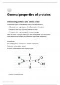 AQA A Level Biology-The general properties of Proteins- Unit 1