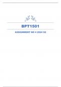 BPT1501 ASSESSMENT 04 SEMESTER 2 ANSWERS 2024