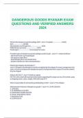 DANGEROUS GOODS RYANAIR EXAM QUESTIONS AND VERIFIED ANSWERS 2024