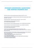 RYANAIR CONVERSION 1 QUESTIONS AND VERIFIED ANSWERS 2024