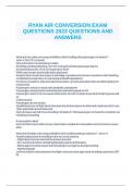 RYANAIR CONVERSION 1 QUESTIONS AND VERIFIED ANSWERS 2024